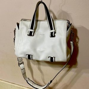 Henri Bendel Leather Satchel with crossbody strap with dust bag.